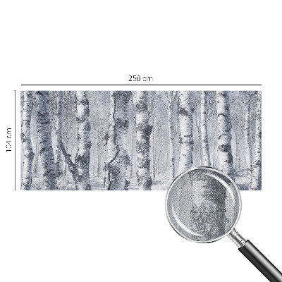 Fototapet barn med frostigt naturmotiv
