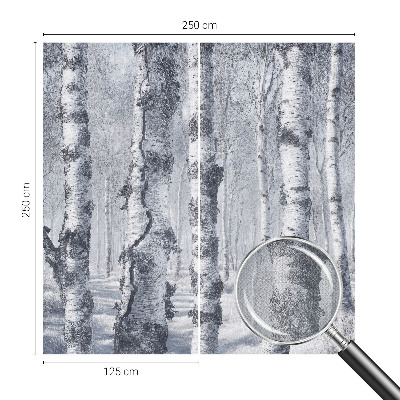 Fototapet barn med frostigt naturmotiv