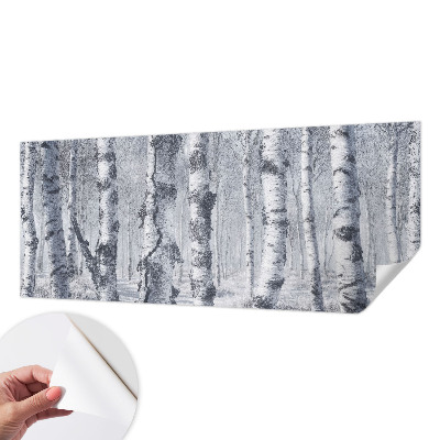 Fototapet barn med frostigt naturmotiv