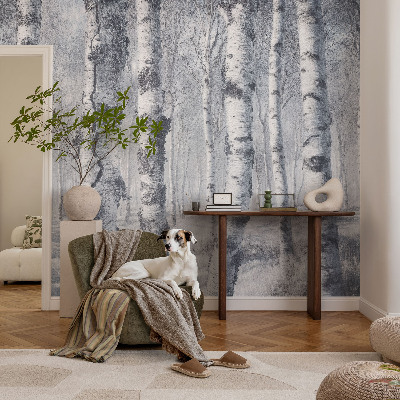 Fototapet barn med frostigt naturmotiv