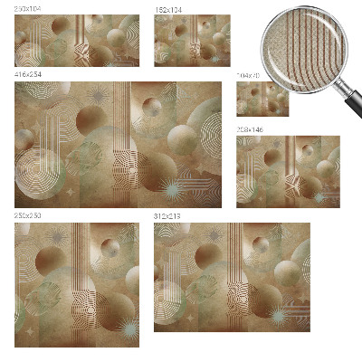 Självhäftande fototapet Geometriskt mönster