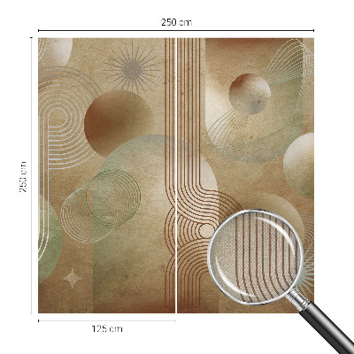 Självhäftande fototapet med geometriskt mönster