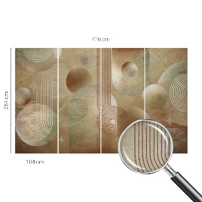 Självhäftande fototapet Geometriskt mönster