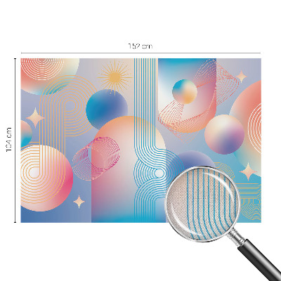 Peel and stick fototapet med färgglad abstrakt design