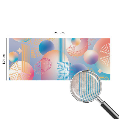 Peel and stick fototapet med färgglad abstrakt design