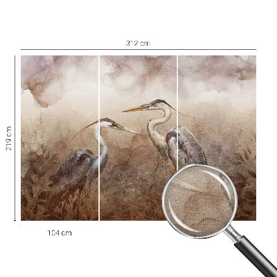 Självhäftande fotovägg Eleganta fåglar