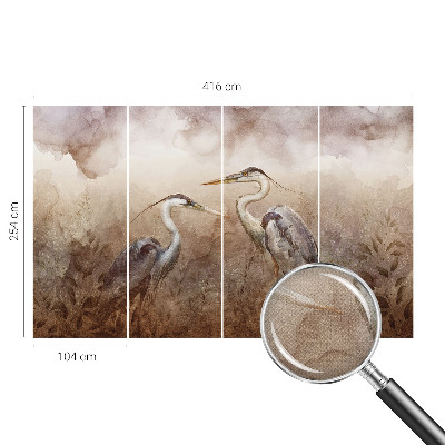 Självhäftande fotovägg Eleganta fåglar