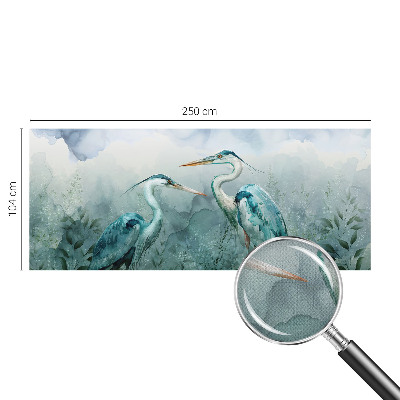 3D fototapet med motiv av naturens fåglar