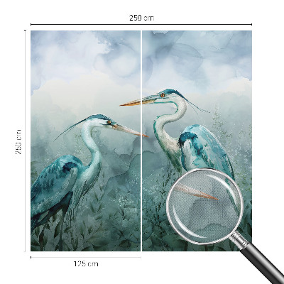 3D fototapet med motiv av naturens fåglar