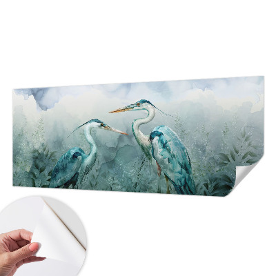 3D fototapet med motiv av naturens fåglar