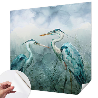 3D fototapet med motiv av naturens fåglar