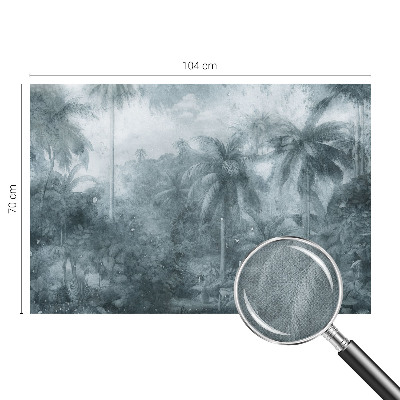 Fototapet barnrum med motiv av tropisk vegetation