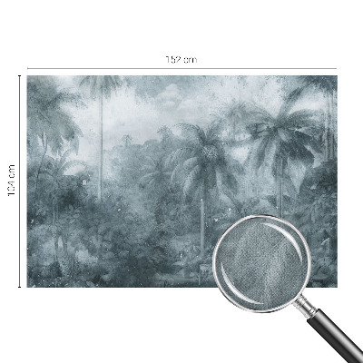 Fototapet barnrum med motiv av tropisk vegetation