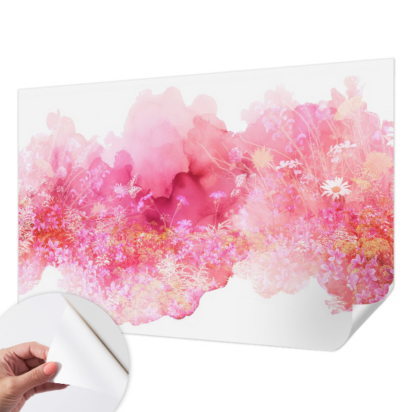 Fototapet för barn med blommönster