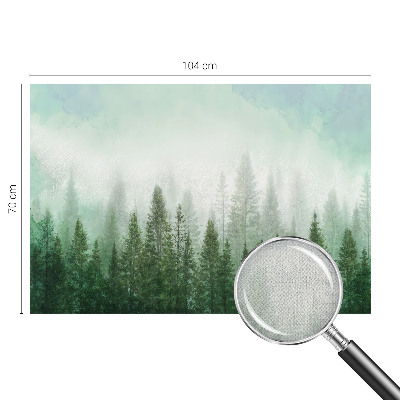 Peel and stick fototapet med motiv av en varg i skogen