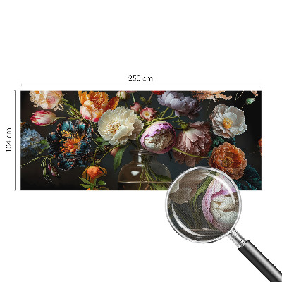 Fototapet barnrum med motiv av en blombukett