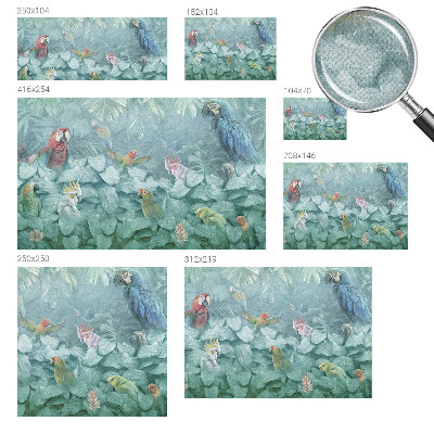 Fototapet för barn Exotiska fåglar