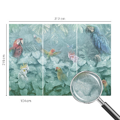 Fototapet för barn Exotiska fåglar