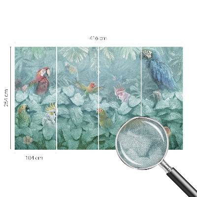 Fototapet för barn Exotiska fåglar