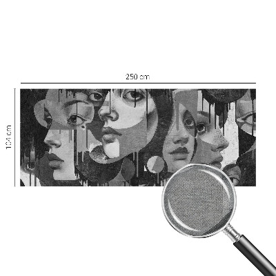 Självhäftande fotovägg Kvinnors ansikten