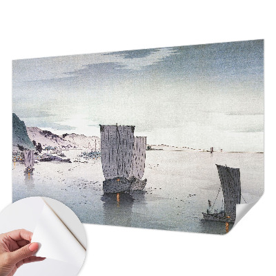 3D fototapet med nautiska landskap