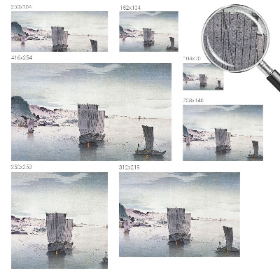 3D fototapet med nautiska landskap