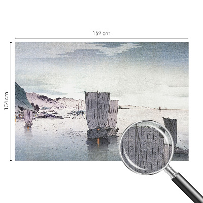 3D fototapet med nautiska landskap