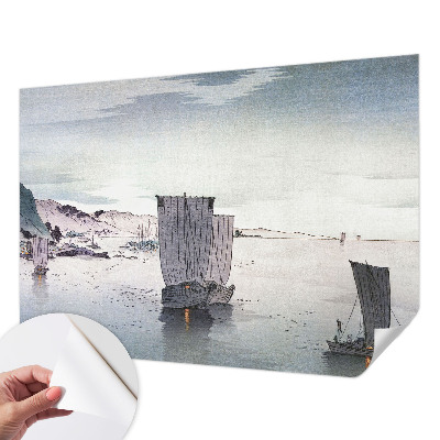 3D fototapet med nautiska landskap