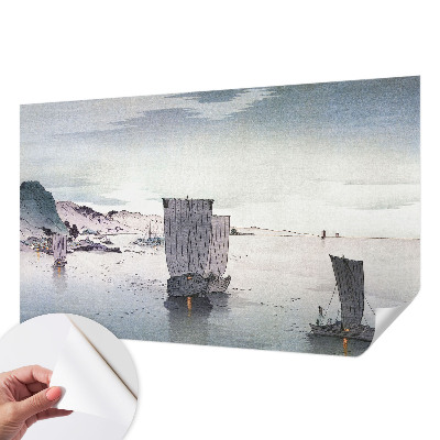 3D fototapet med nautiska landskap