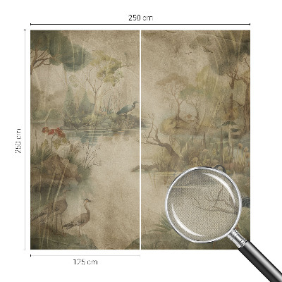 Fototapet barnrum Skogsscen