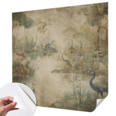 Fototapet barnrum Skogsscen