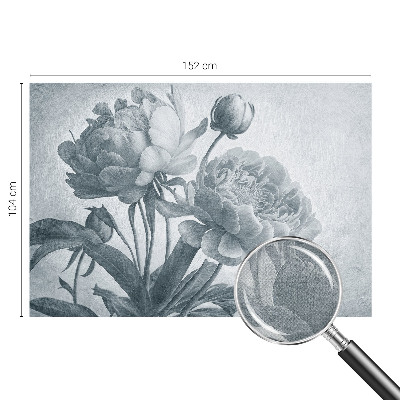 Självhäftande fototapet med blommigt motiv i chic stil