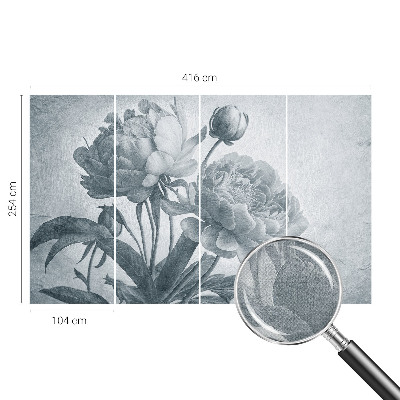 Självhäftande fototapet Blommig chic