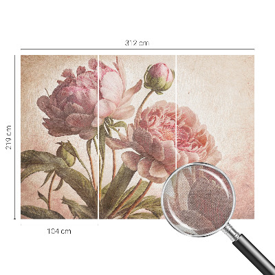 Fototapet för barn Delikata pioner