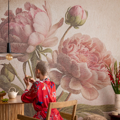 Fototapet för barn Delikata pioner