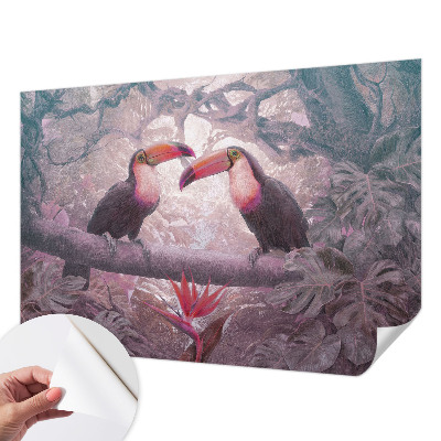 Självhäftande fotovägg Exotiskt par