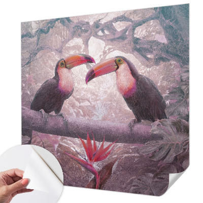 Självhäftande fotovägg Exotiskt par