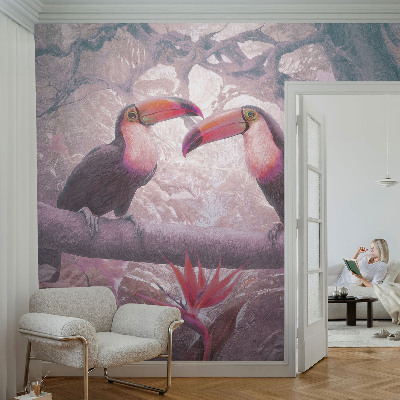 Självhäftande fotovägg Exotiskt par