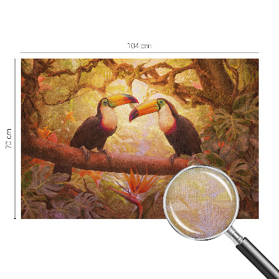 Peel and stick fototapet Färgglada tukaner