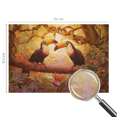 Peel and stick fototapet Färgglada tukaner