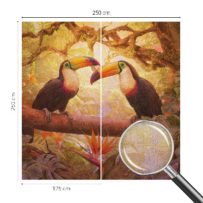 Peel and stick fototapet Färgglada tukaner