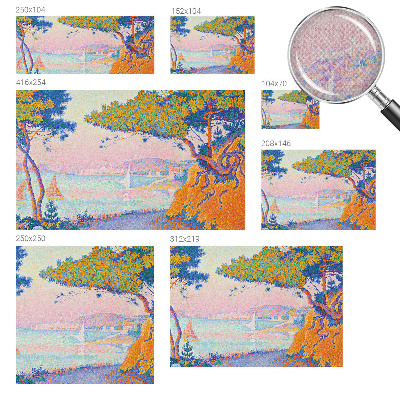 Fototapet barnrum Färgglatt landskap