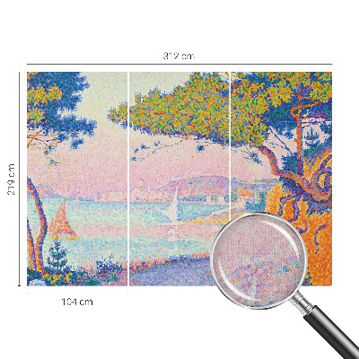 Fototapet barnrum Färgglatt landskap