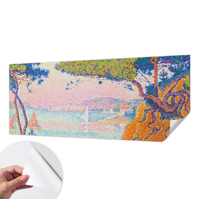 Fototapet barnrum Färgglatt landskap