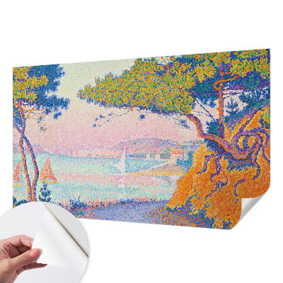 Fototapet barnrum Färgglatt landskap