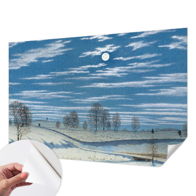 Självhäftande fototapet Vinterlandskap