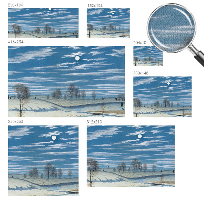 Självhäftande fototapet Vinterlandskap