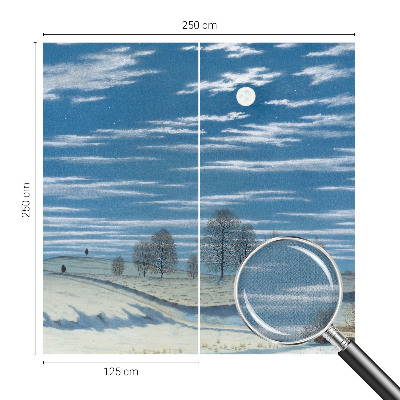 Självhäftande fototapet Vinterlandskap