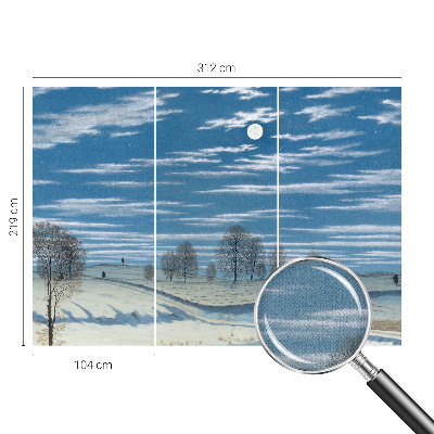 Självhäftande fototapet Vinterlandskap