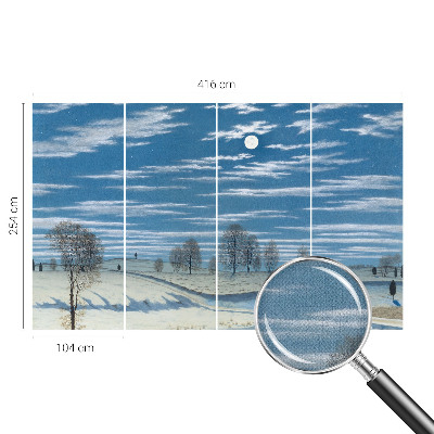 Självhäftande fototapet Vinterlandskap